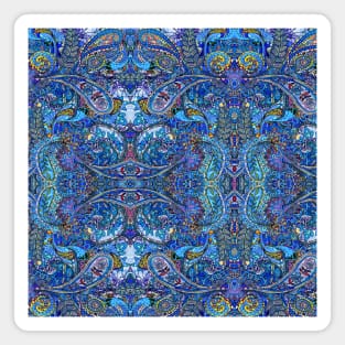 Blue Paisley Magnet